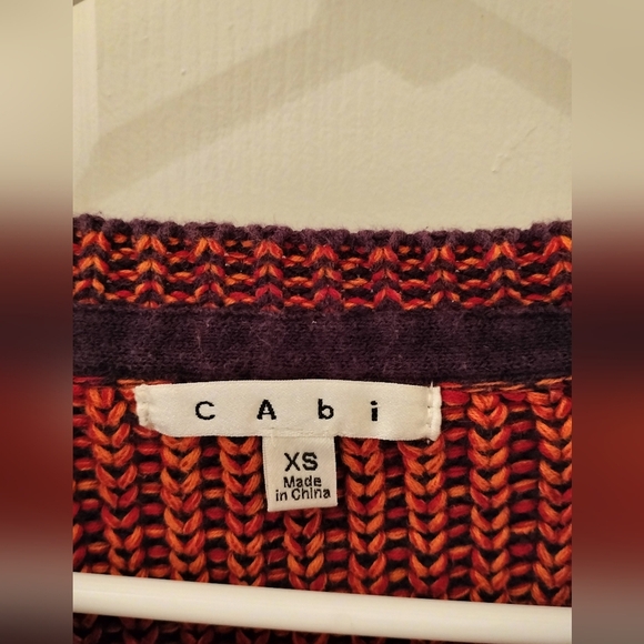 Cabi Women's Orange and Purple Jumper - Picture 2 of 5